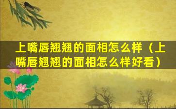 上嘴唇翘翘的面相怎么样（上嘴唇翘翘的面相怎么样好看）