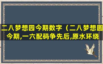 二八梦想园今期数字（二八梦想圆今期,一六配码争先后,原水环绕二四真,四五）