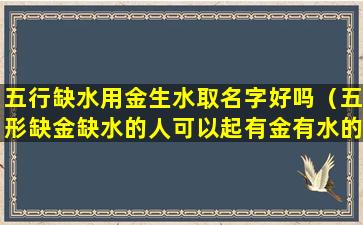 五行缺水用金生水取名字好吗（五形缺金缺水的人可以起有金有水的名字吗会不会相克）