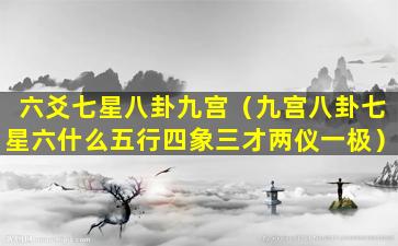 六爻七星八卦九宫（九宫八卦七星六什么五行四象三才两仪一极）