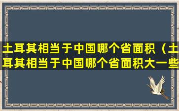 土耳其相当于中国哪个省面积（土耳其相当于中国哪个省面积大一些）