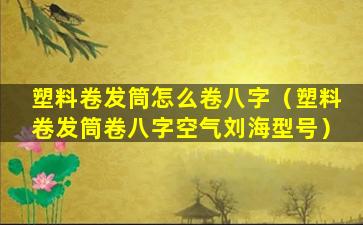 塑料卷发筒怎么卷八字（塑料卷发筒卷八字空气刘海型号）