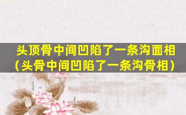 头顶骨中间凹陷了一条沟面相（头骨中间凹陷了一条沟骨相）