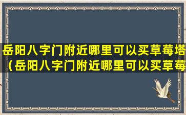 岳阳八字门附近哪里可以买草莓塔（岳阳八字门附近哪里可以买草莓塔的）