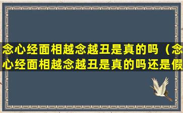 念心经面相越念越丑是真的吗（念心经面相越念越丑是真的吗还是假的）