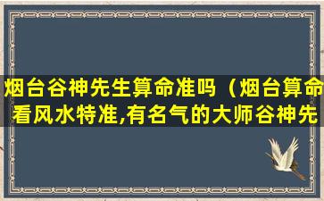 烟台谷神先生算命准吗（烟台算命看风水特准,有名气的大师谷神先生）