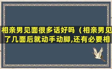 相亲男见面很多话好吗（相亲男见了几面后就动手动脚,还有必要相处下去吗）