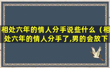 相处六年的情人分手说些什么（相处六年的情人分手了,男的会放下吗）