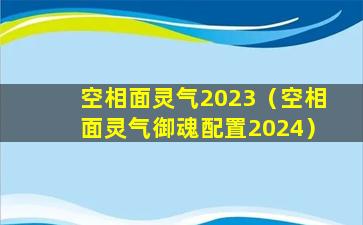 空相面灵气2023（空相面灵气御魂配置2024）