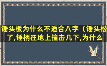 锤头板为什么不适合八字（锤头松了,锤柄往地上撞击几下,为什么锤头就套紧了）