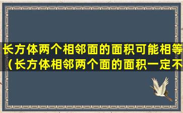 长方体两个相邻面的面积可能相等（长方体相邻两个面的面积一定不相等这句话对吗）